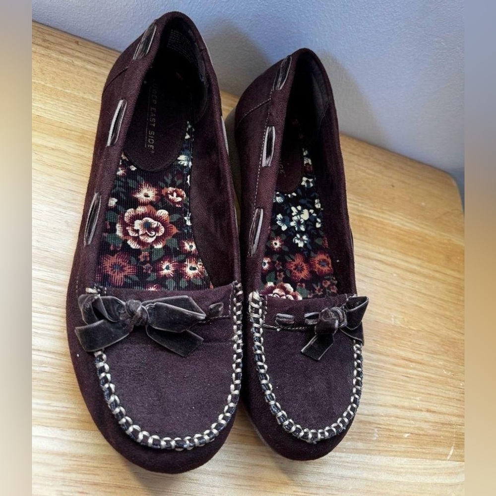 Lower East Side Vintage Y2K Retro Loafers with Bow Detail Size 9.5 Wide